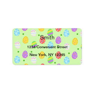 Easter Eggs Return Address Label