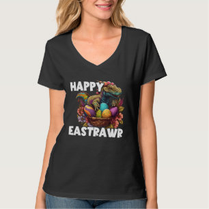 Easter Eggs Rex Dino Happy Easter Day Happy Easter T-Shirt