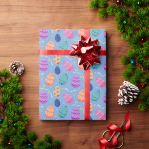 Easter Eggs Seamless Pattern Wrapping Paper