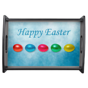 Easter eggs serving tray
