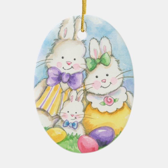 Easter Eggs - SRF Ceramic Ornament (Front)