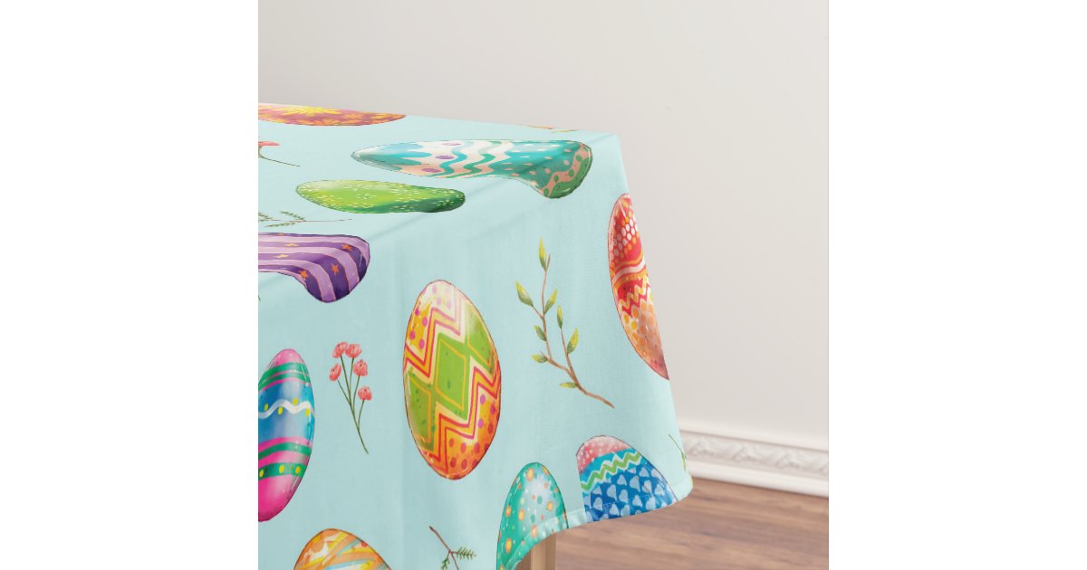 Easter Eggs Tablecloth Zazzle