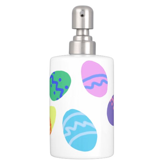 Easter Eggs Toothbrush Holder & Soap Dispenser Set (Front)