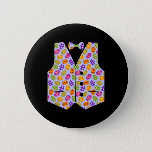 Easter Eggs Vest And Bow Tie Bunny Costume  Button