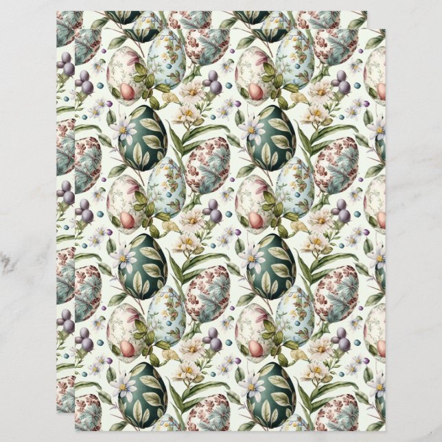 Easter eggs vintage nostalgic pattern (Front/Back)