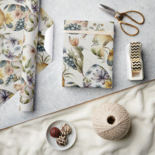 Easter eggs vintage nostalgic pattern No 17 Wrapping Paper