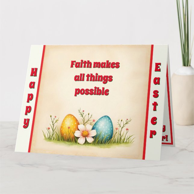 Easter Eggs Vintage Popular Collection Card (Front)