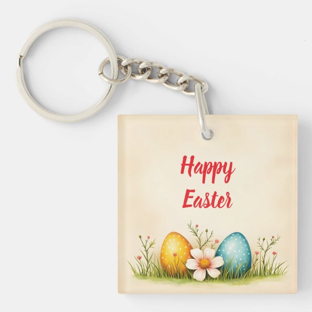 Easter Eggs Vintage Popular Collection Keychain (Front)
