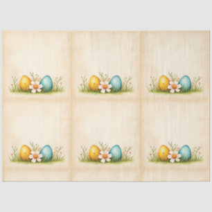 Easter Eggs Vintage Popular Collection Tissue Paper