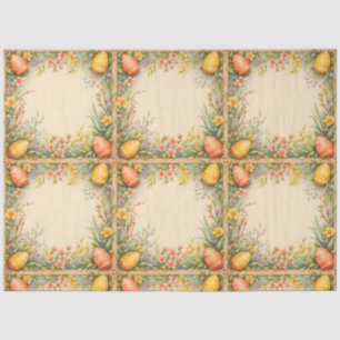 Easter Eggs Vintage Trendy Collection Tissue Paper