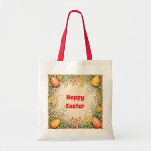 Easter Eggs Vintage Trendy Collection Tote Bag