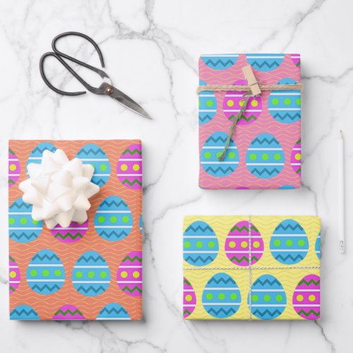 Easter Eggs Wrapping Paper Sheets