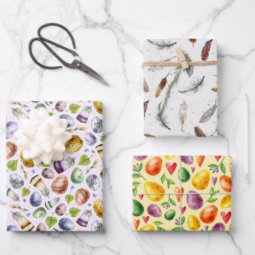 Easter Eggs Wrapping Paper Sheets