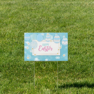 Easter Eggs Yard Sign