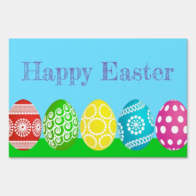 Easter Eggs Yard Sign (Front)