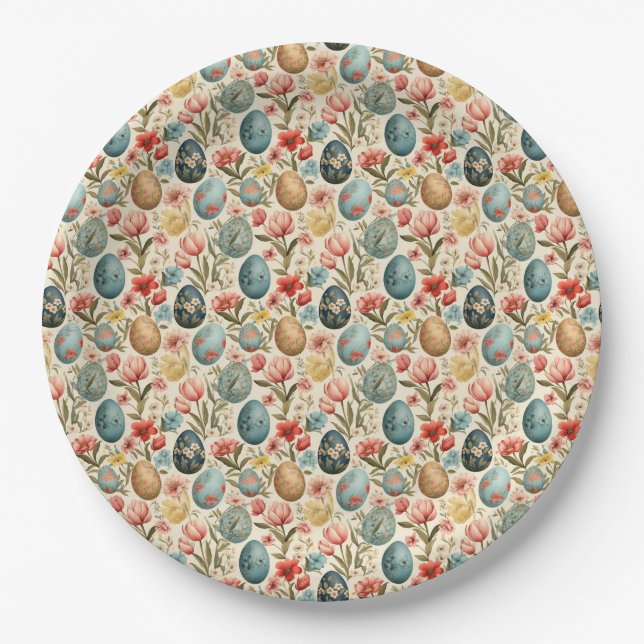 Easter Elegance  Paper Plates (Front)