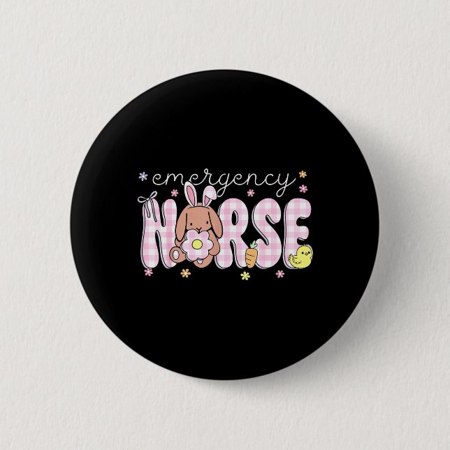 Easter Emergency Department Nurse Practitioner Button (Front)