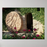 Easter Empty Tomb Of Jesus Christ Poster Photo at Zazzle