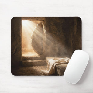 Easter Empty Tomb with Shroud Mouse Pad