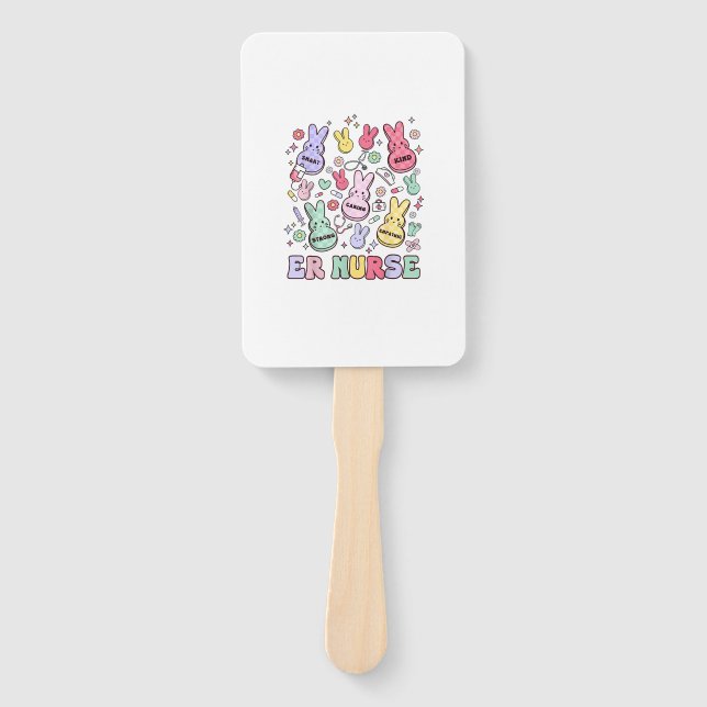 Easter ER Emergency Department Nurse Practitioner  Hand Fan (Front)