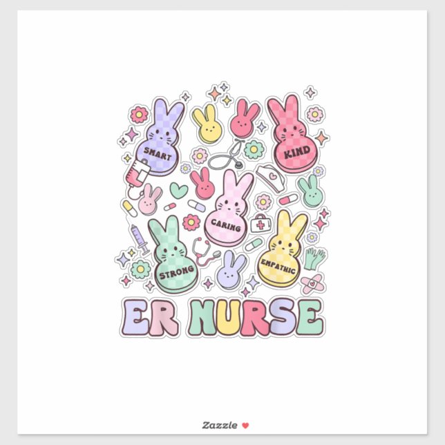 Easter ER Emergency Department Nurse Practitioner  Sticker (Sheet)