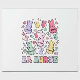 Easter ER Emergency Department Nurse Practitioner  Wrapping Paper
