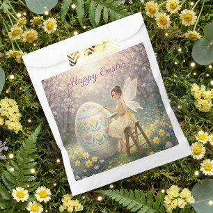 Easter Fairy Painting Egg Spring Favor Bag