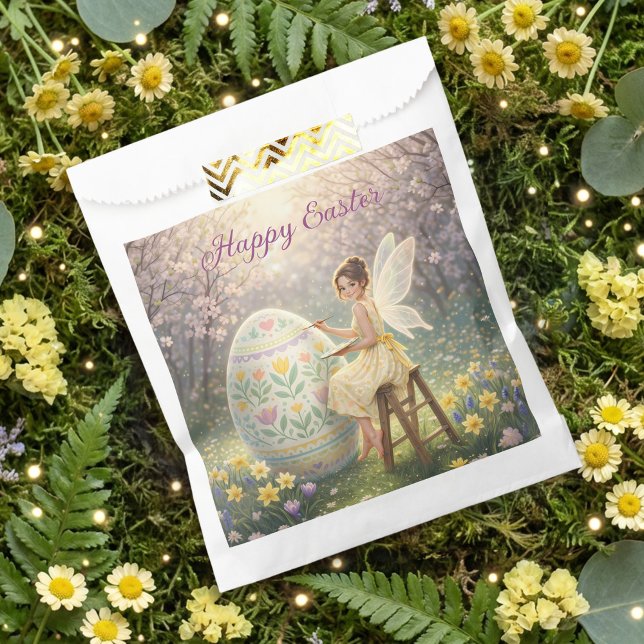 Easter Fairy Painting Egg Spring Favor Bag (Creator Uploaded)