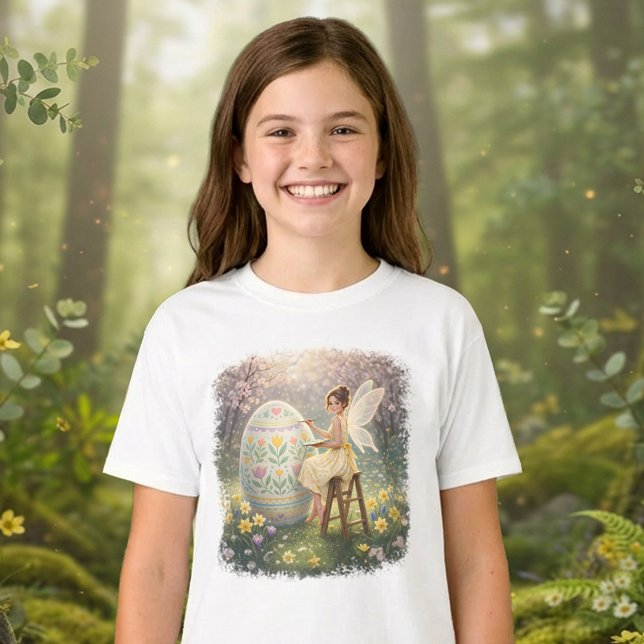 Easter Fairy Painting Egg Spring T-Shirt (Creator Uploaded)