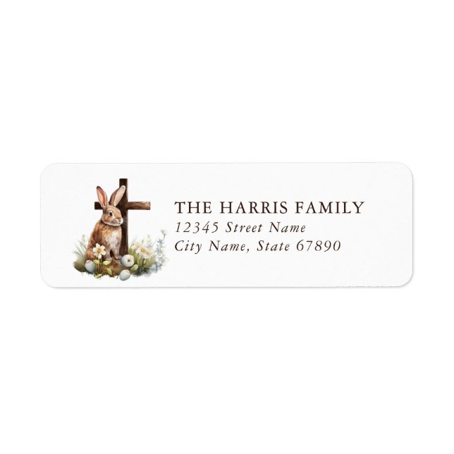 Easter Faith & Inspirational Return Address Labels (Front)