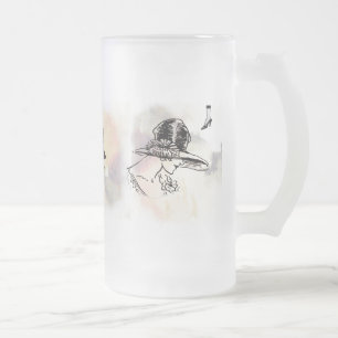 Easter Fashion - Hats Frosted Glass Beer Mug