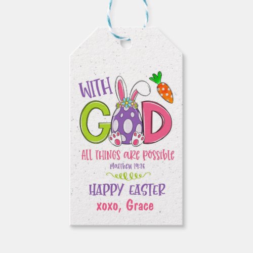 Easter Favor Tag Christian Religious Easter tag