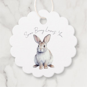 Easter Favor Tags Some Bunny Loves You