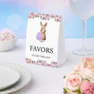 Easter Favors Baby Shower Paper Table Tent