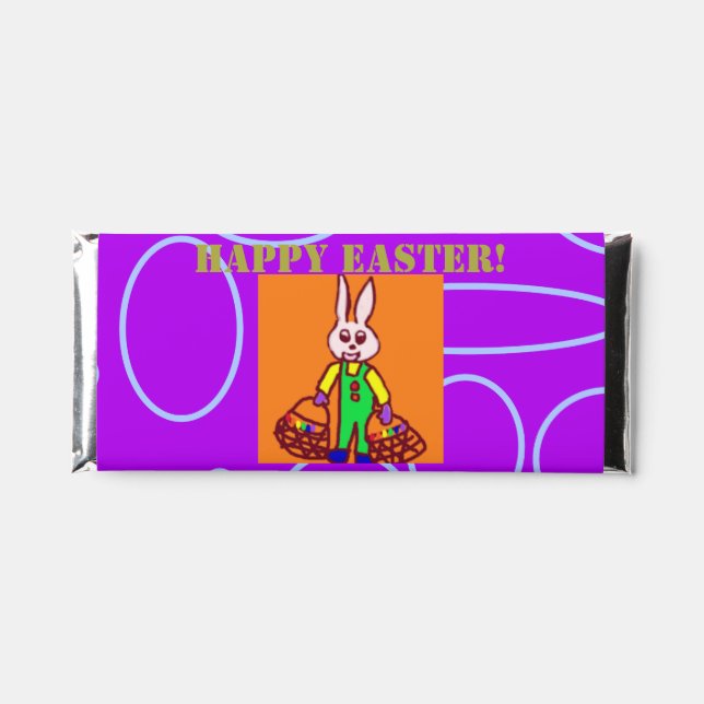 Easter Festival Hershey Bar Favors (Front)