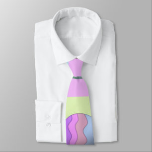 Easter festive cow neck tie