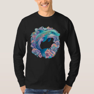 Easter festive Illustration with charming Dolphin T-Shirt