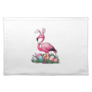 Easter Flamingo T-Shirt Cloth Placemat