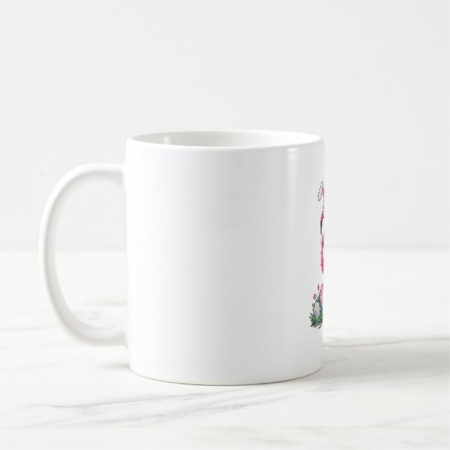 Easter Flamingo T-Shirt Coffee Mug (Left)