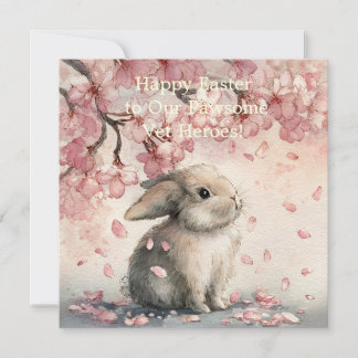 Easter flat holiday card for Veterinary Personal