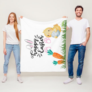 Easter fleece blanket