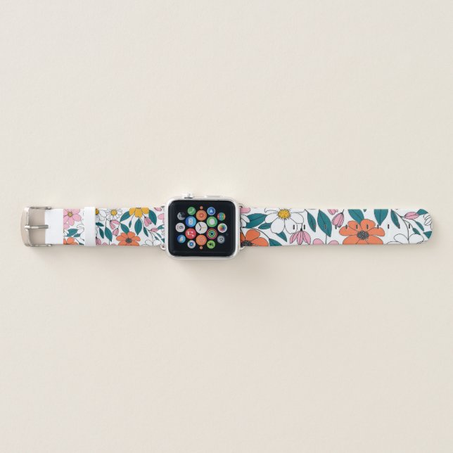 Easter Floral Apple Watch Band (Front)
