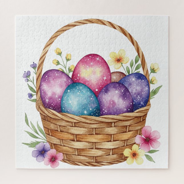 Easter floral basket  jigsaw puzzle (Vertical)