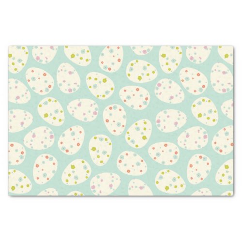 Easter Floral Eggs Pattern Tissue Paper