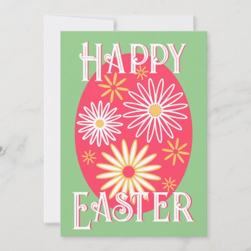 Easter Floral Modern Card