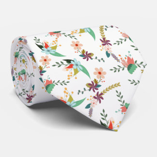 Easter Floral Neck Tie