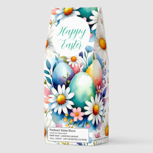 Easter floral pattern roasted coffee