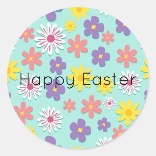 Easter floral pattern Sticker