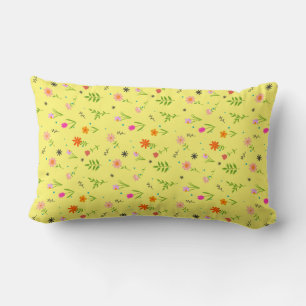 Easter Floral Pretty Flowers Pattern-27718 Lumbar Pillow