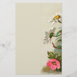 Easter Flowers Vintage Floral Art Stationery